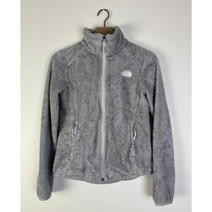 The North Face Fleece Jacket Full Zip Gray Cozy Warm Comfy Mock NeckWomens‎ XS